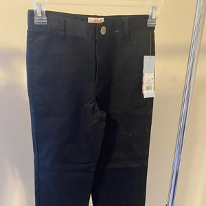 Boys Black Cat & Jack Uniform Pants NWT